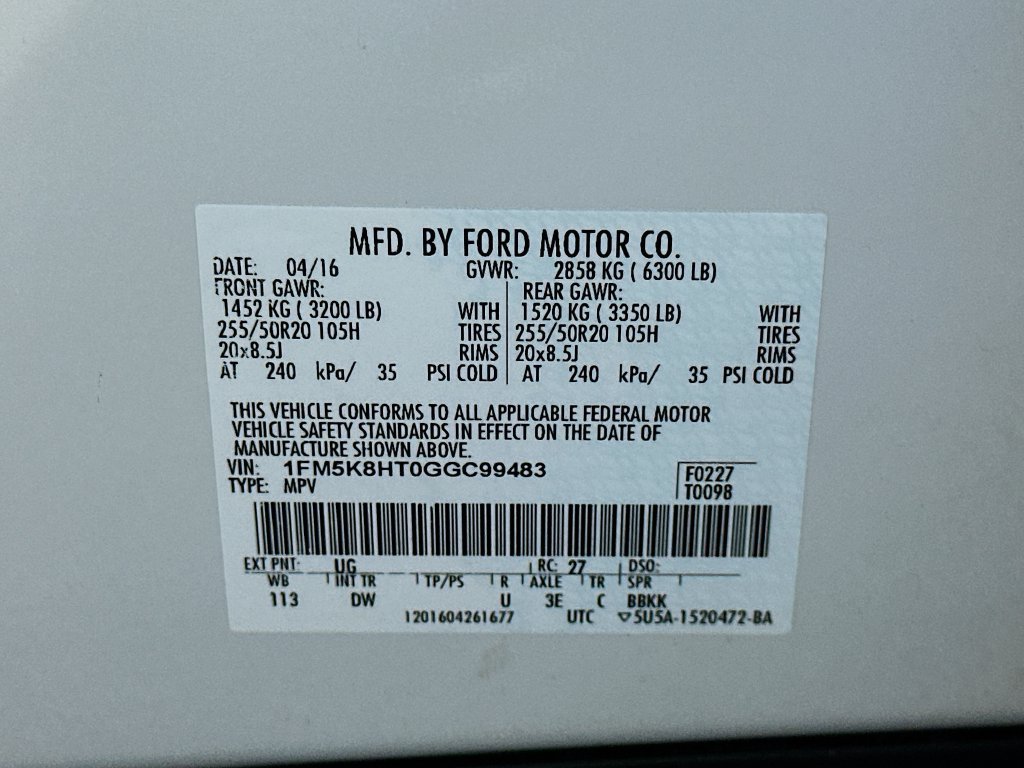 Used 2016 Ford Explorer Platinum AWD/4WD image 37