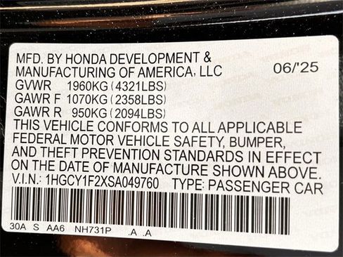 Used 2025 Honda Accord LX image 33