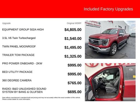 Used 2023 Ford F150 Lariat w/ Equipment Group 502A High AWD/4WD image 5