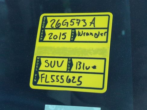Used 2015 Jeep Wrangler Sport w/ Quick Order Package 23S AWD/4WD image 52