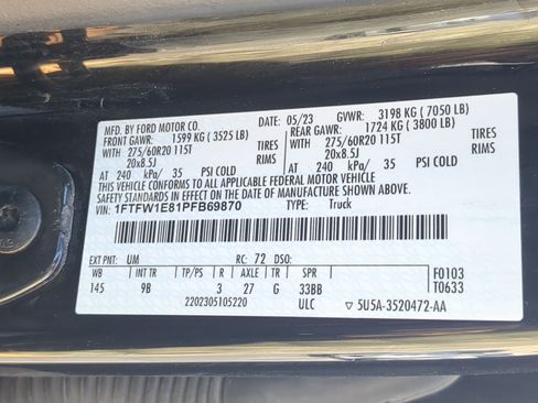 Used 2023 Ford F150 Platinum AWD/4WD image 33
