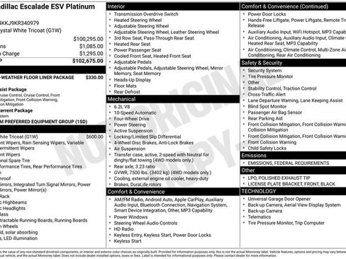 Used 2019 Cadillac Escalade ESV Platinum image 12