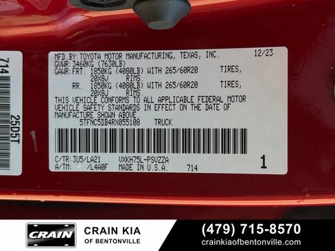 Used 2024 Toyota Tundra Platinum AWD/4WD image 36