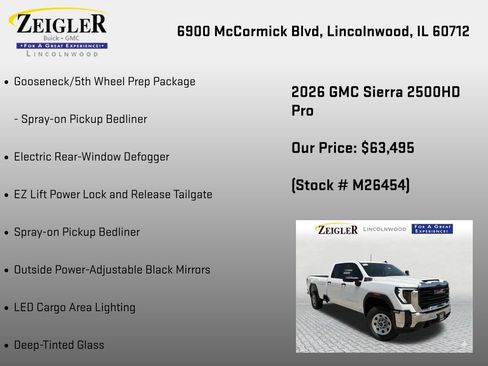 New 2026 GMC Sierra 2500 Pro w/ Max Trailering Package AWD/4WD image 12