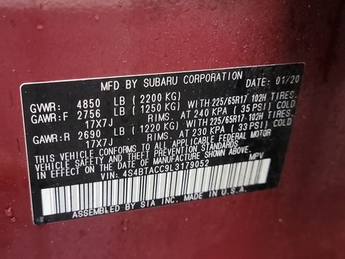 Used 2020 Subaru Outback Premium image 32