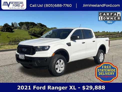Certified 2021 Ford Ranger XL w/ Equipment Group 101A High image 1