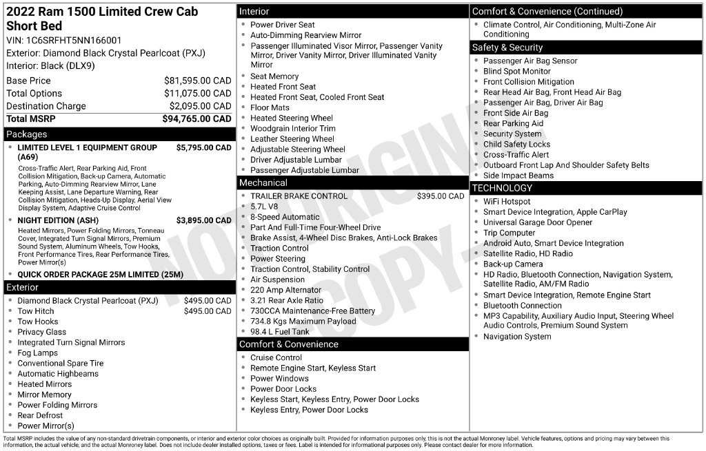 Used 2022 RAM 1500 Limited AWD/4WD image 2
