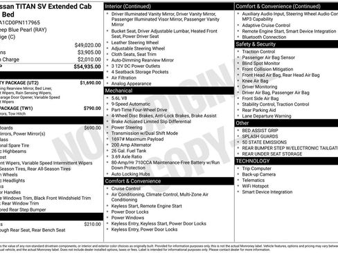 Certified 2023 Nissan Titan SV w/ SV Utility Package AWD/4WD image 7