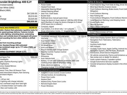 Used 2025 Chevrolet Brightdrop 400 w/ Battery Pack, Max Range