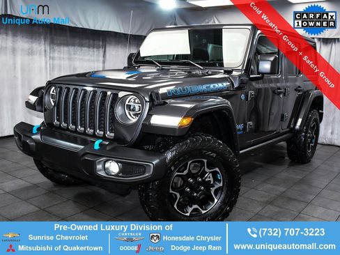 Used 2022 Jeep Wrangler Unlimited Rubicon 4xe w/ Cold Weather Group image 1