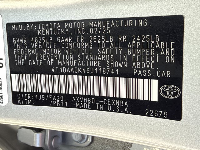 Used 2025 Toyota Camry LE FWD image 26
