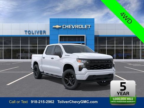 New 2026 Chevrolet Silverado 1500 Custom w/ Turbomax Blackout Package AWD/4WD image 1