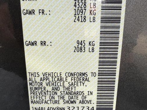 Used 2022 Nissan Altima 2.5 SV FWD image 58