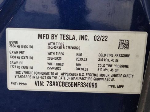 Used 2022 Tesla Model X AWD/4WD image 30