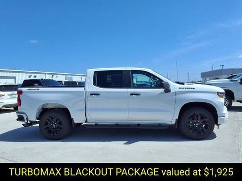 New 2026 Chevrolet Silverado 1500 Custom w/ Turbomax Blackout Package AWD/4WD image 2