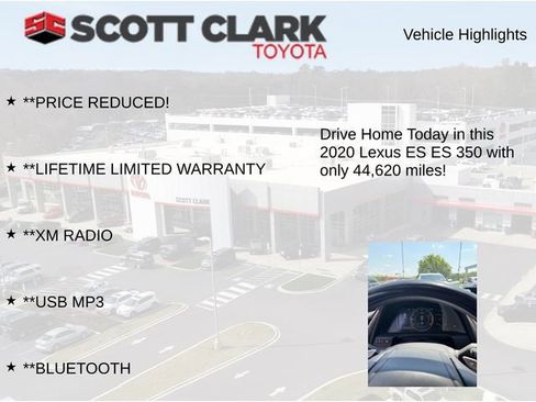 Used 2020 Lexus ES 350 w/ Premium Package FWD image 11