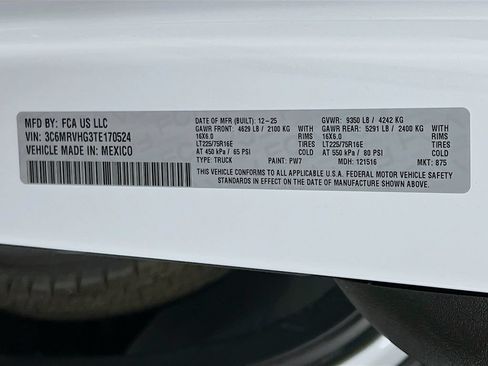 New 2026 RAM ProMaster 3500 w/ Convenience Group FWD image 30