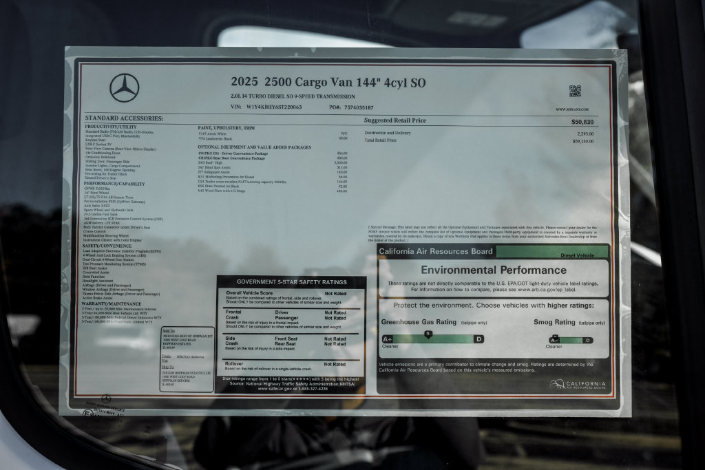 New 2025 Mercedes-Benz Sprinter 2500 image 23