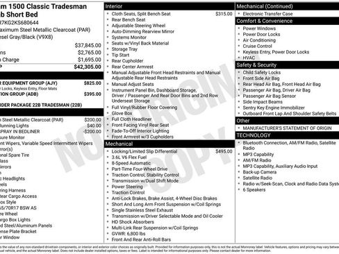 Used 2019 RAM 1500 Tradesman w/ Popular Equipment Group AWD/4WD image 14