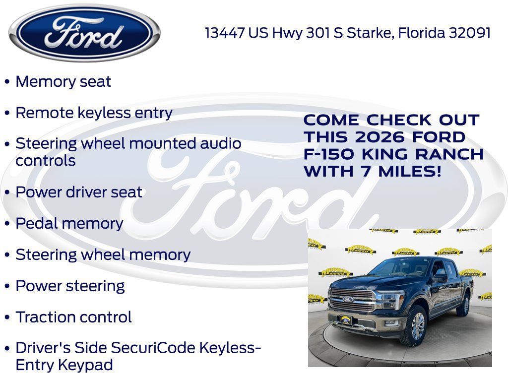 New 2026 Ford F150 King Ranch w/ Equipment Group 601A High AWD/4WD image 30
