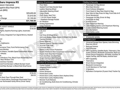 Certified 2026 Subaru Impreza RS AWD/4WD image 35