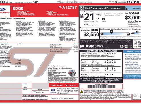 Certified 2024 Ford Edge ST w/ Equipment Group 401A image 4