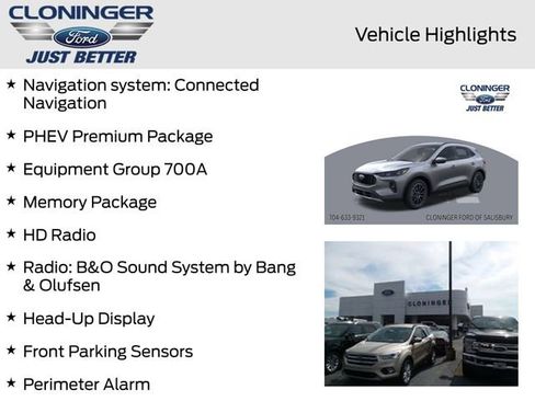 New 2025 Ford Escape Base w/ PHEV Premium Package image 11