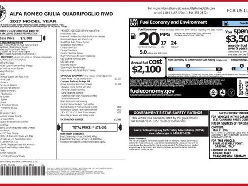 Used 2017 Alfa Romeo Giulia Quadrifoglio image 5