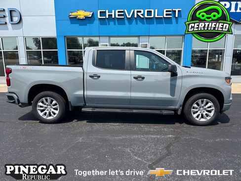 Certified 2024 Chevrolet Silverado 1500 Custom AWD/4WD image 1