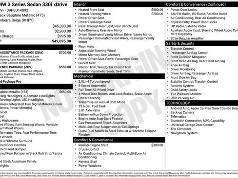 Used 2023 BMW 330i xDrive Sedan w/ Driving Assistance Package AWD/4WD image 3