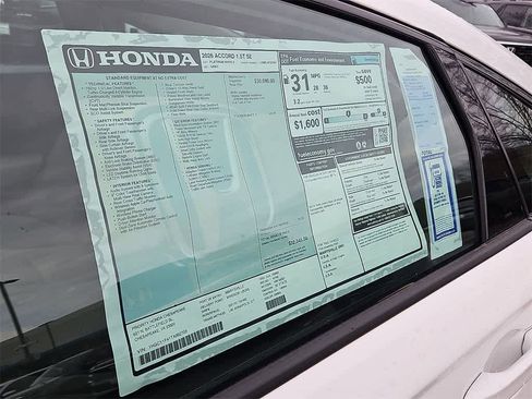 New 2026 Honda Accord SE image 19