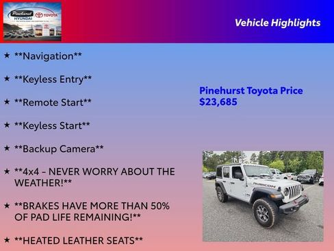 Used 2018 Jeep Wrangler Unlimited Rubicon AWD/4WD image 31