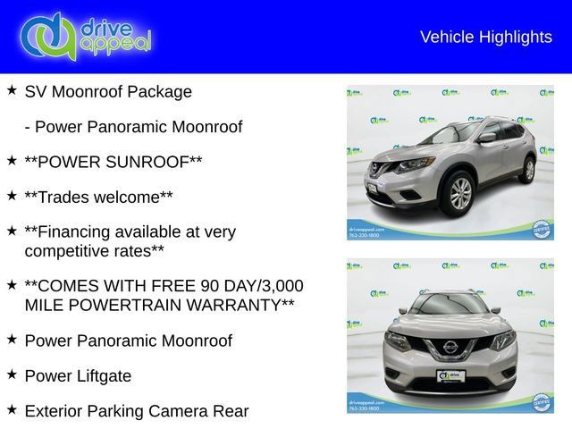 Used 2015 Nissan Rogue SV w/ SV Moonroof Package AWD/4WD image 12