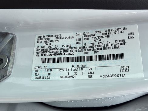 Used 2019 Ford Escape SEL FWD image 37