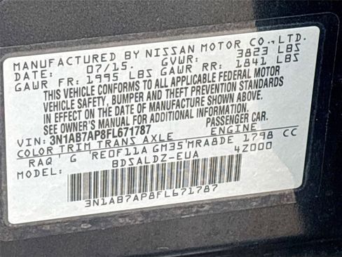 Used 2015 Nissan Sentra SV FWD image 30