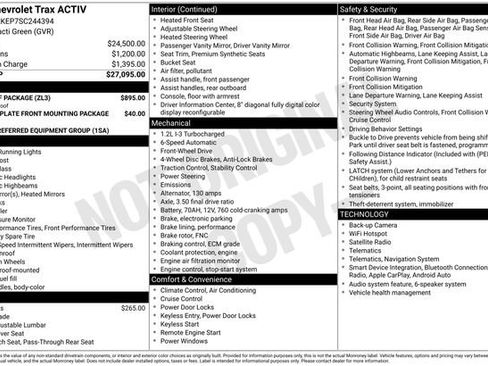 Used 2025 Chevrolet Trax ACTIV w/ Sunroof Package FWD image 32