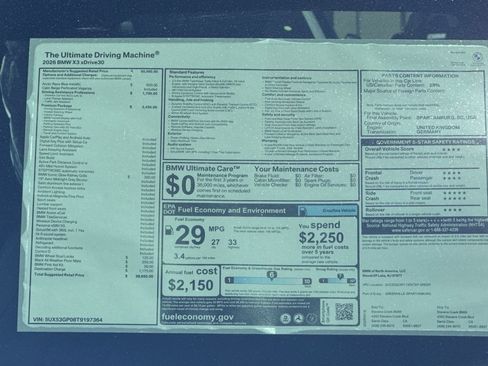 Used 2026 BMW X3 xDrive30 w/ Premium Package image 28