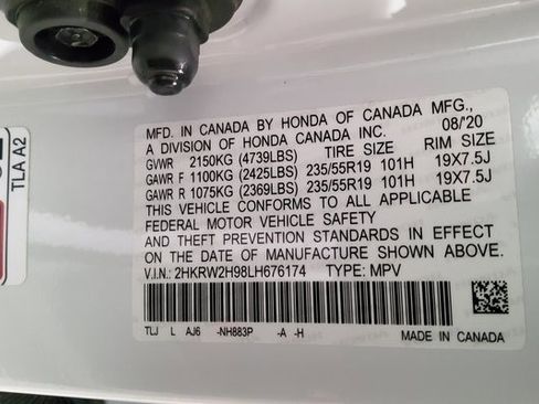 Certified 2020 Honda CR-V Touring image 44