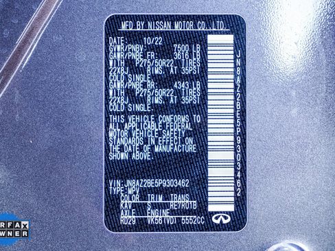 Used 2023 INFINITI QX80 Sensory w/ Cargo Package image 37