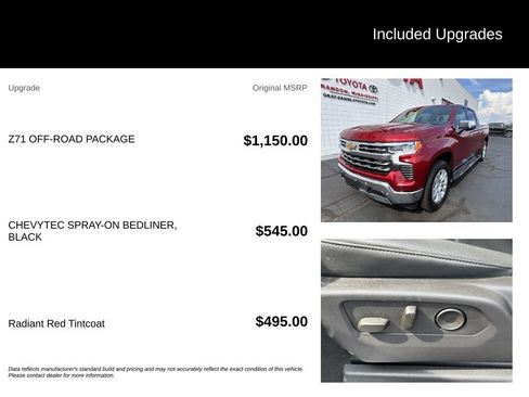 Used 2025 Chevrolet Silverado 1500 LTZ w/ Z71 Off-Road Package AWD/4WD image 7