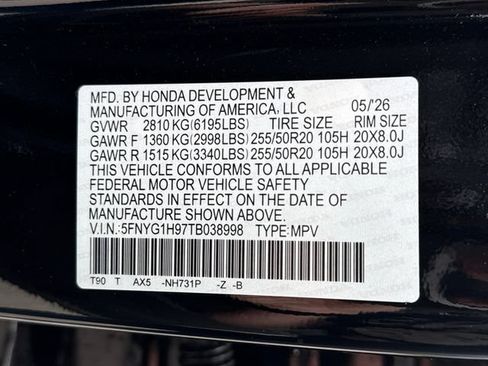 Used 2026 Honda Pilot Black Edition image 22