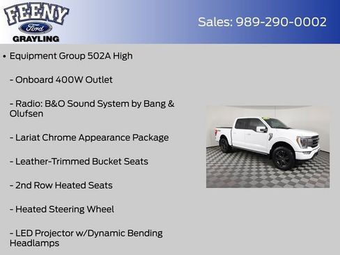 Used 2021 Ford F150 Lariat w/ Equipment Group 502A High image 12