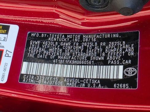 Used 2017 Toyota Camry SE FWD image 34