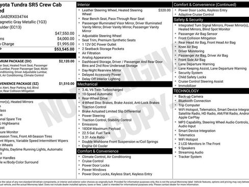 Used 2024 Toyota Tundra SR5 w/ SR5 Premium Package RWD image 7