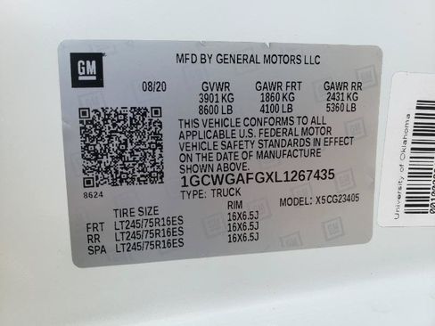 Used 2020 Chevrolet Express 2500 w/ Enhanced Convenience Package RWD image 23