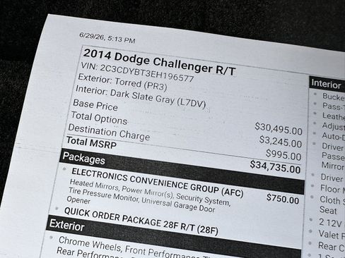 Used 2014 Dodge Challenger R/T w/ Electronics Convenience Group RWD image 92