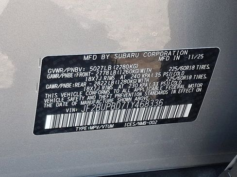 New 2026 Subaru Outback Premium AWD/4WD image 12