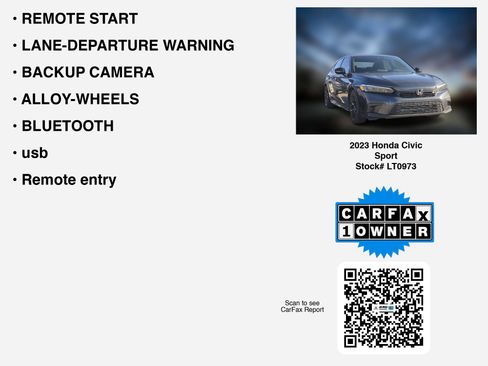Certified 2023 Honda Civic Sport image 7