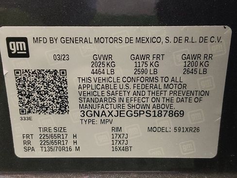 Used 2023 Chevrolet Equinox LT w/ LPO, Floor Liner Package FWD image 33