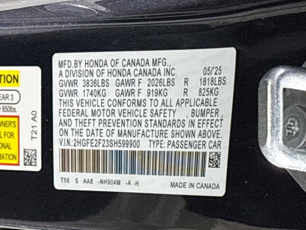 Used 2025 Honda Civic LX image 24